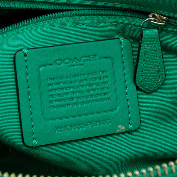 COACH Green Leather Sierra Satchel - Picture 8 of 8